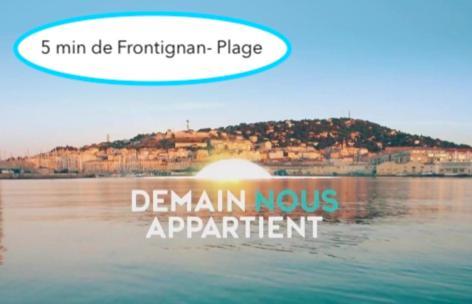 La Perle Bleue, 100 M De La Plage, Parking, Wifi Фронтиньян Экстерьер фото