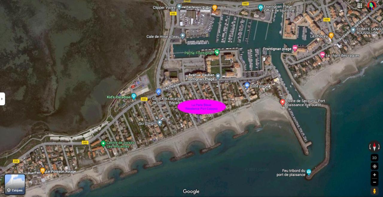 La Perle Bleue, 100 M De La Plage, Parking, Wifi Фронтиньян Экстерьер фото